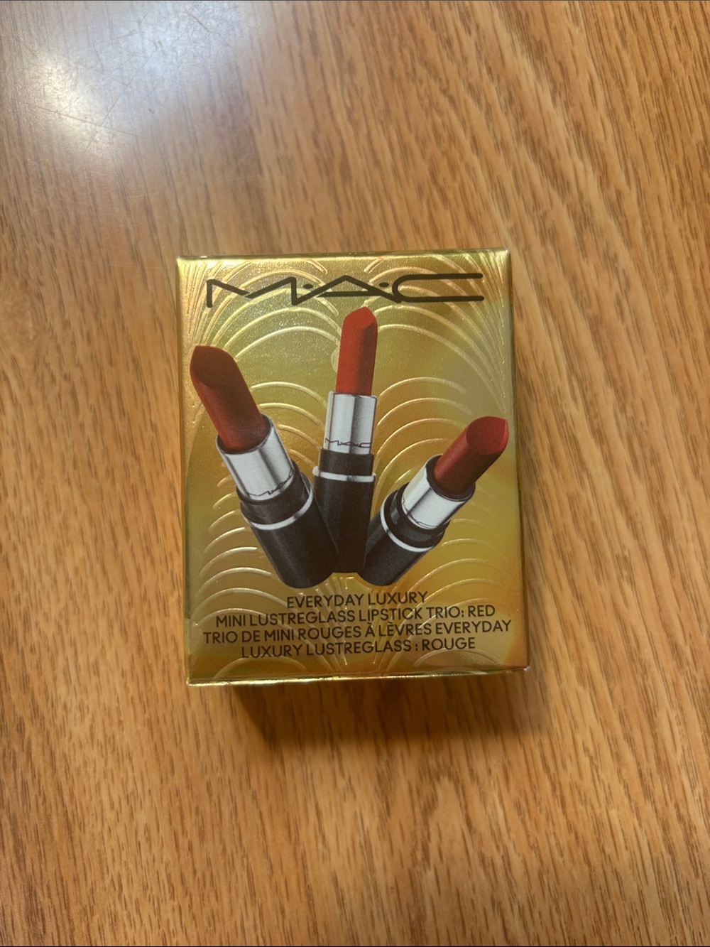 MAC Cosmetics Red Mini Lustreglass Lipstick Trio